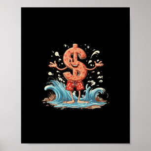 Amazing Dollar Sign In Vacation Short For Cash And