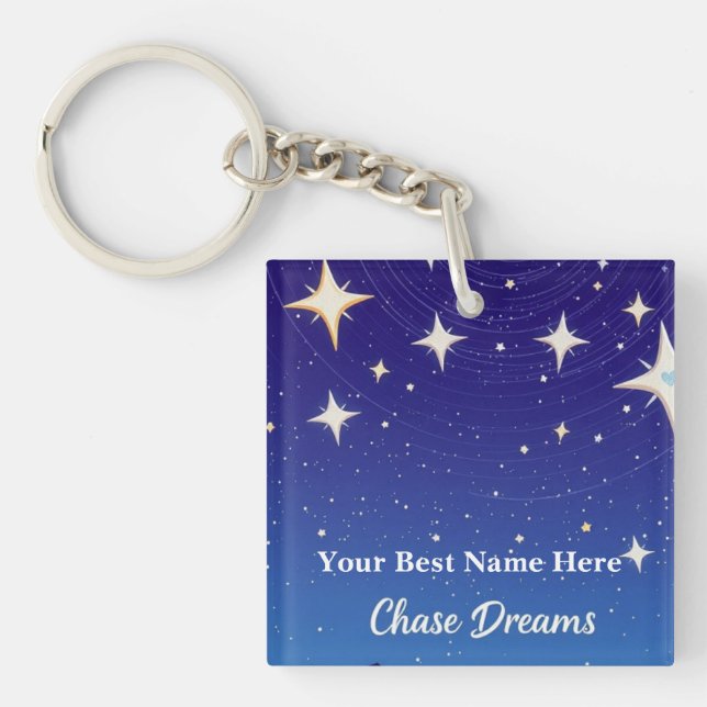 Amazing Dream Star Modern  Key Ring (Front)