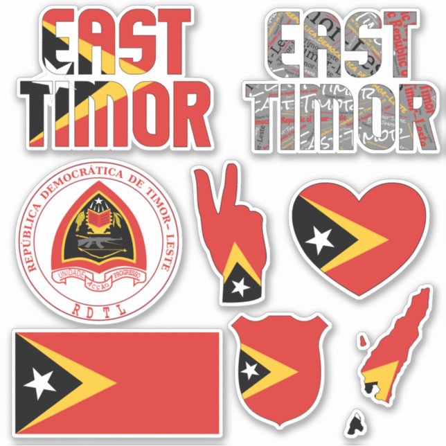 Amazing East Timor Shapes National Symbols (Front)