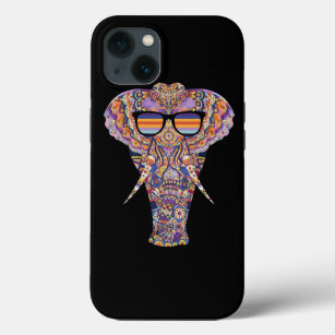 Amazing Elephant Wearing LGBT Sunglass Cute Elepha iPhone 13 Case