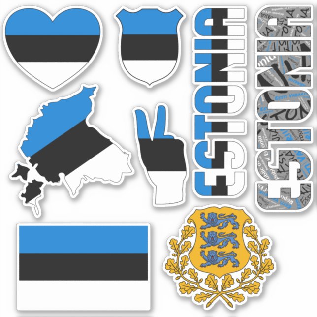 Amazing Estonia Shapes National Symbols (Front)