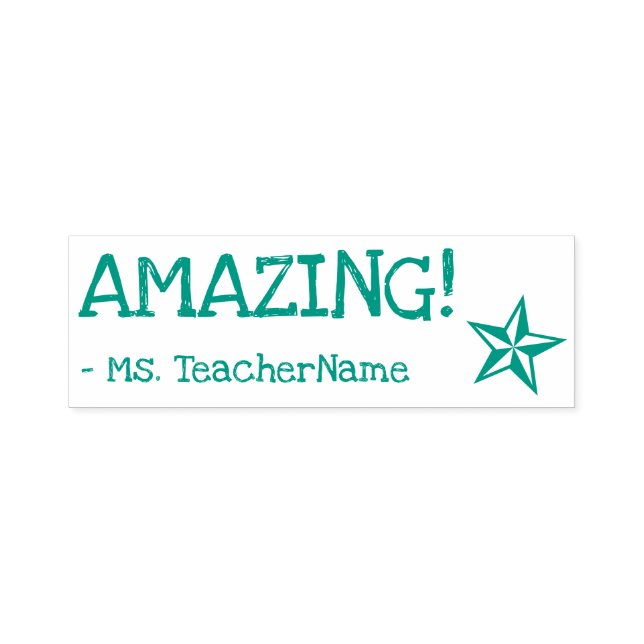"AMAZING!" Feedback Rubber Stamp (Design)