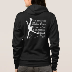 Amazing figure skating coach jacket - black white hoodie