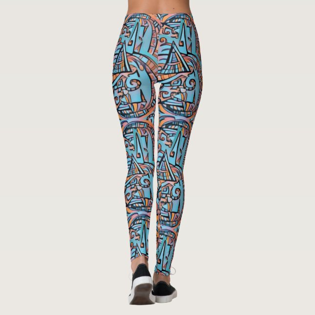 Amazing Fractals Leggings (Back)