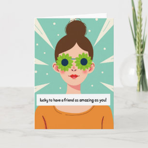 Amazing Friend Portrait Card