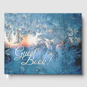 Amazing Frosted View Personal Spine Guest Book