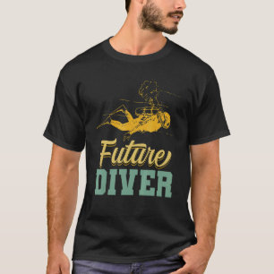 Amazing Future Diver Scuba Diving Aquaholic Scuba  T-Shirt