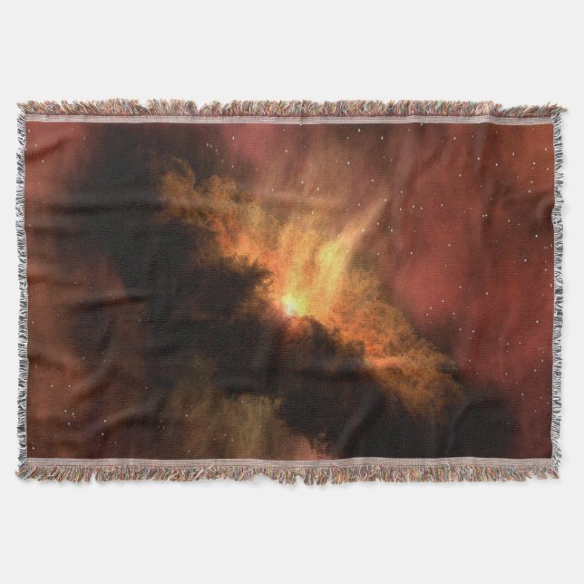 AMAZING GALAXY WITH BRIGHT STARS THROW BLANKET (Front)