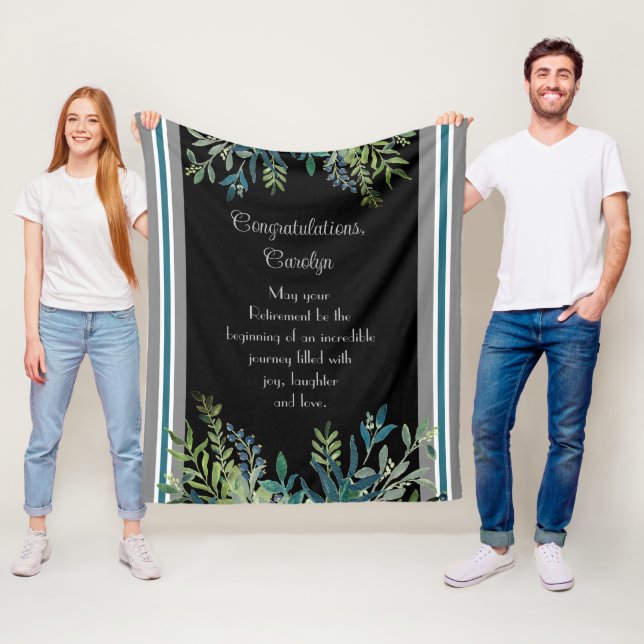 Amazing gift! Custom Retirement blanket (In Situ)