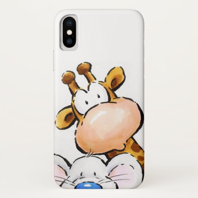 Amazing Giraffe and Cute Mouse Case-Mate iPhone Case (Back)