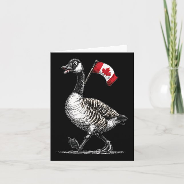 Amazing Goose Graphic For Canada Lovers  Card (Front)