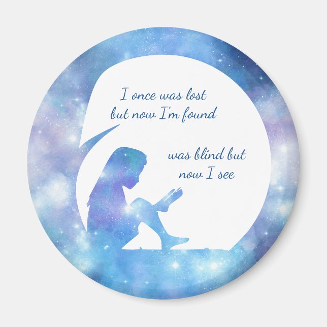 Amazing Grace Christian Inspiring Magnet (Front)