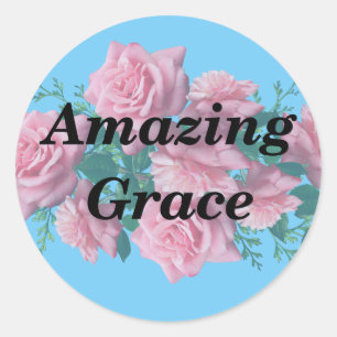 Amazing Grace Classic Round Sticker