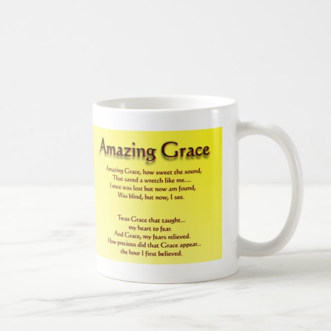 Amazing Grace Coffee Mug (Right)