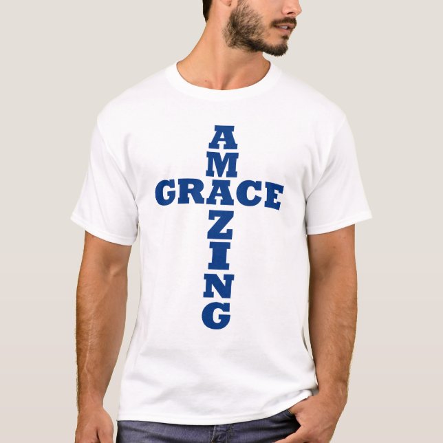Amazing Grace Cross T-Shirt (Front)