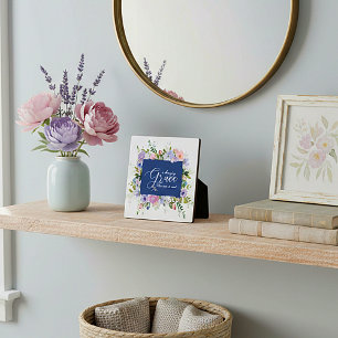 Amazing grace floral   plaque