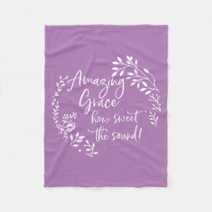 Amazing Grace How Sweet The Sound Fleece Blanket