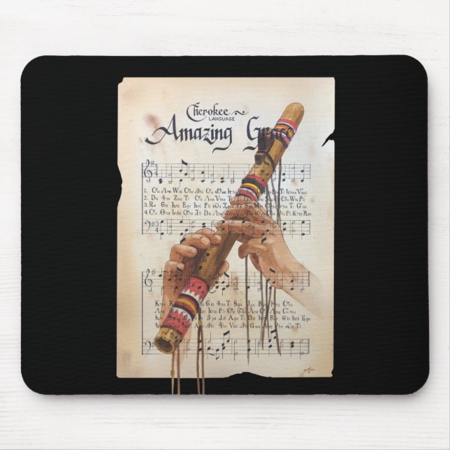 Amazing Grace in the Cherokee Language Mouse Pad (Front)