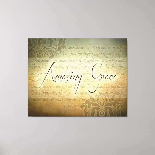 Amazing Grace - Large Canvas Print (Front)