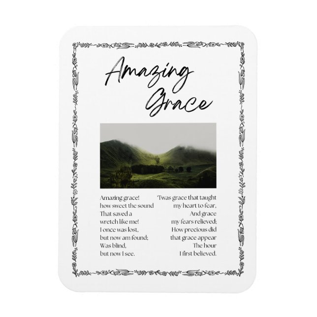 Amazing Grace Magnet (Vertical)