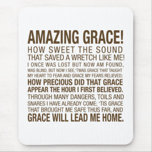 AMAZING GRACE MOUSE PAD