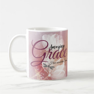 Amazing grace Pink Floral Coffee Mug