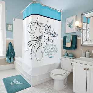 Amazing grace shower curtain