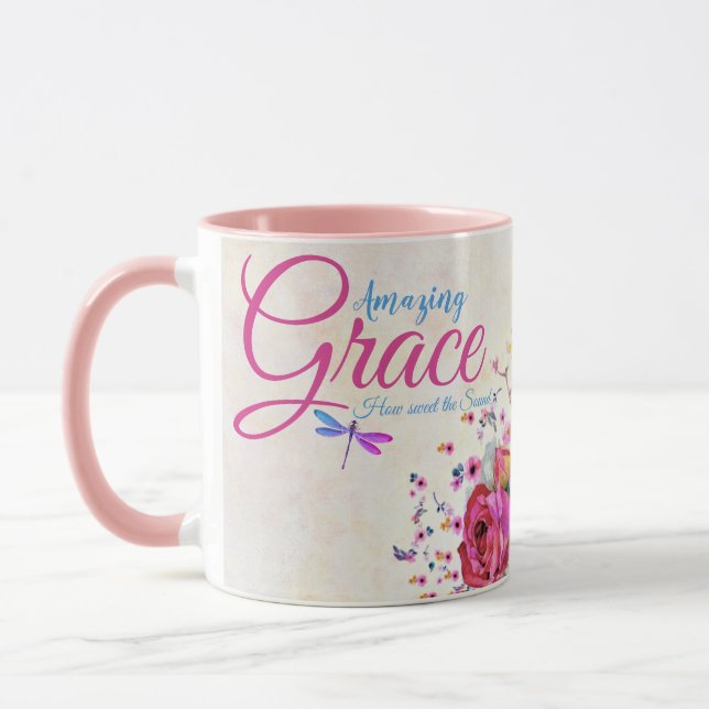Amazing grace Spring floral   Mug (Left)
