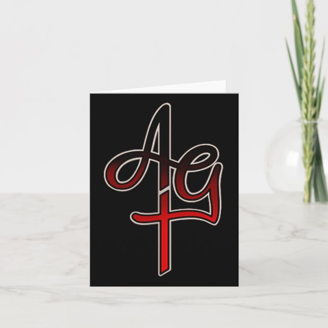 Amazing Grace Tattoo Bleeding Heart  Card (Front)