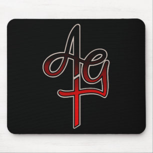 Amazing Grace Tattoo Bleeding Heart Mouse Pad