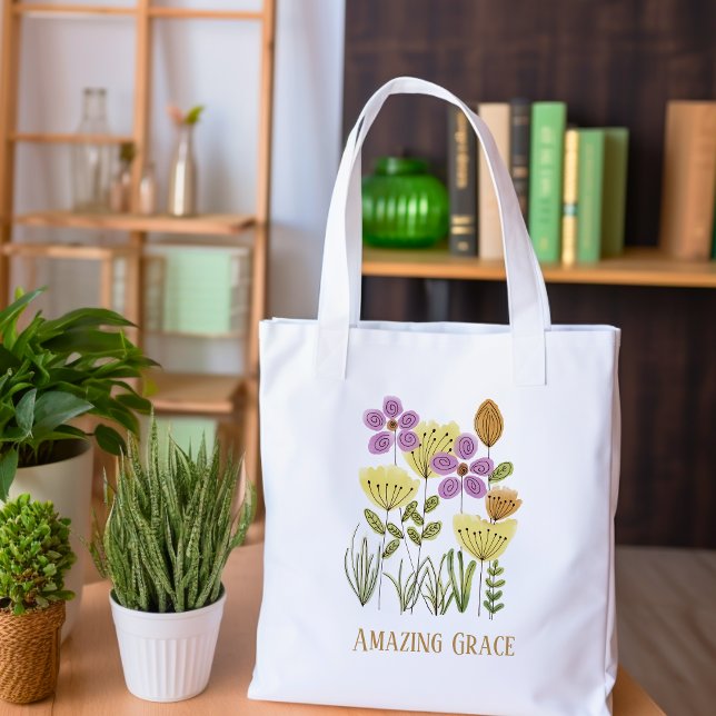 Amazing Grace Wildflowers Tote Bag (Creator Uploaded)