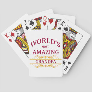 Amazing Grandpa Playing Cards