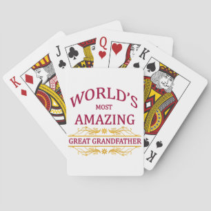 Amazing Great Grandfather Playing Cards