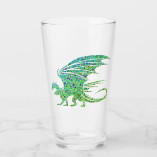 Amazing Green Mosaic Dragon Glass
