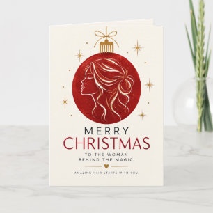 Amazing Hair Stylist Christmas Card