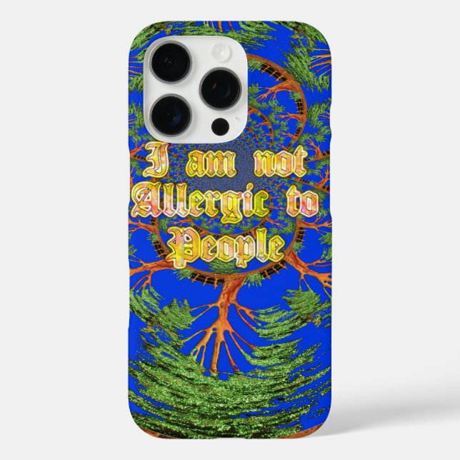 Amazing Hakuna Matata I am not allergic to people  Case-Mate iPhone Case (Back)