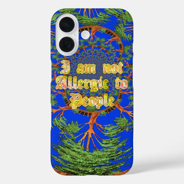 Amazing Hakuna Matata I am not allergic to people  Case-Mate iPhone Case (Back)