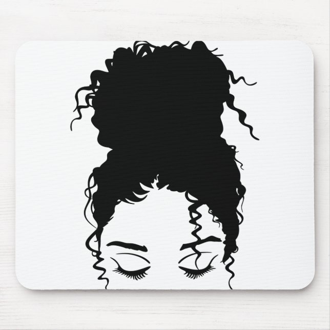 amazing high messy bun mouse pad (Front)