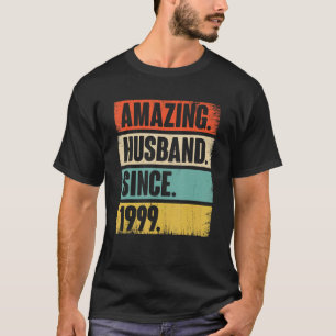 Amazing Husband Since 1999 23 Wedding Anniversary T-Shirt