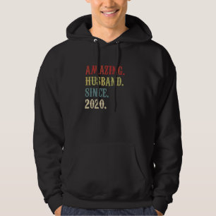 Amazing Husband Since 2020 2 Wedding Aniversary R Hoodie