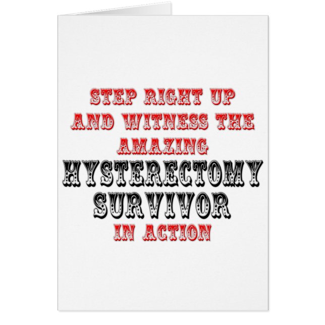 Amazing Hysterectomy Survivor In Action (Front)
