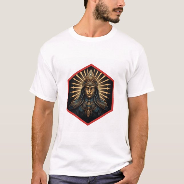 Amazing Illuminati Fantasy Portrait T-Shirt (Front)