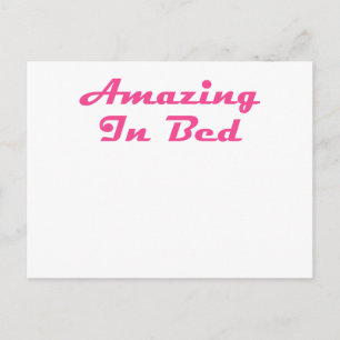 Amazing In Bed Postcard