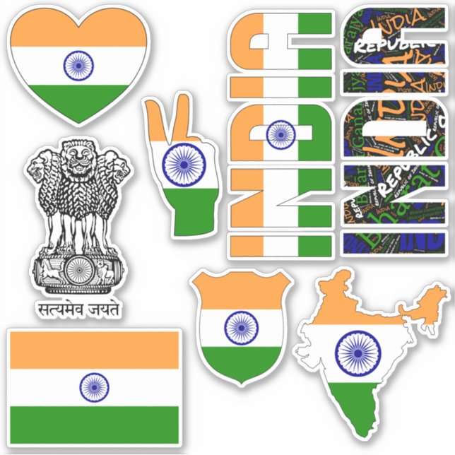 Amazing India Shapes National Symbols (Front)