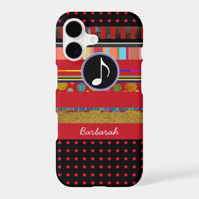 amazing iPhone 6 music-themed personalised (Back)