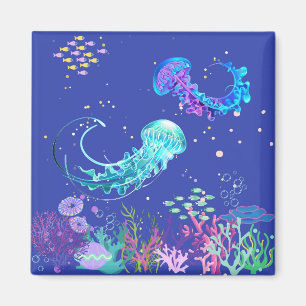 Amazing Jellyfish Underwater Door Decoration Magnet
