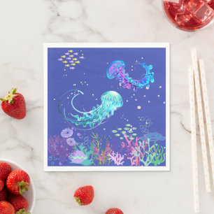 Amazing Jellyfish Underwater Napkin