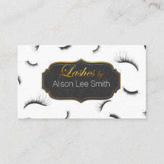 Amazing Lashes, Eyelashes Makeup Artist Business Card