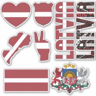 Amazing Latvia Shapes National Symbols