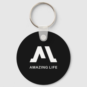 Amazing Life Monochrome A Logo Key Ring